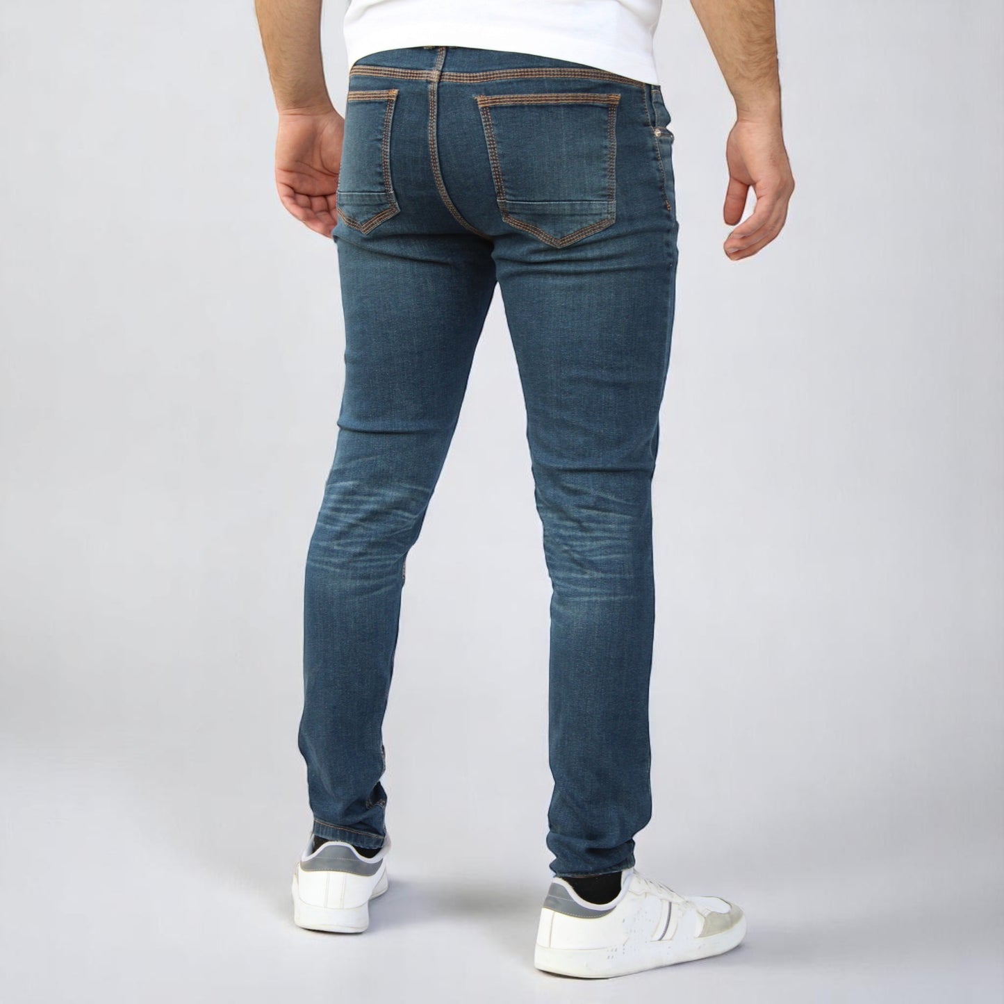 Pantalon Skinny De Mezclilla Stretch John Silver Para Hombre