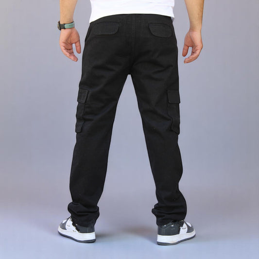 Pantalón Cargo Recto De Gabardina Para Hombre John Silver