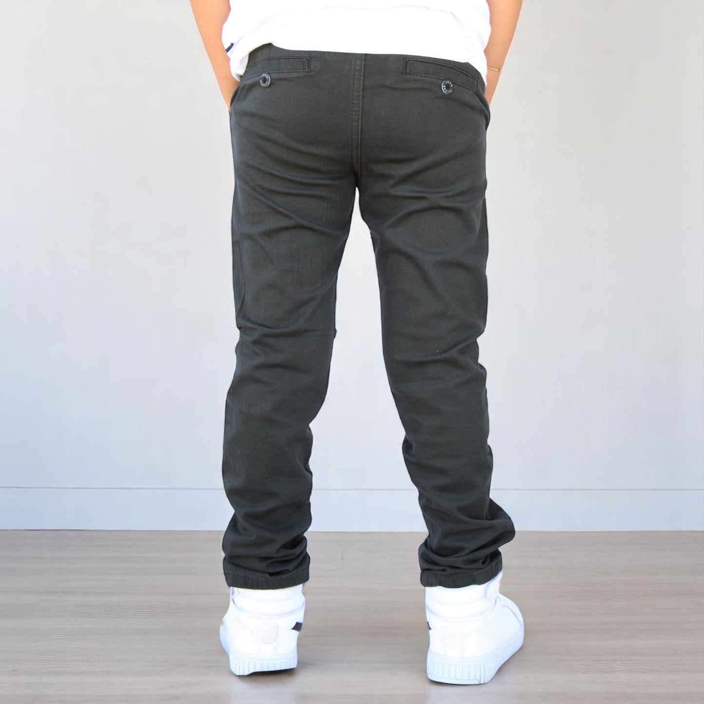 Pantalón Semiskinny de Gabardina Stretch Para Niño John Silver