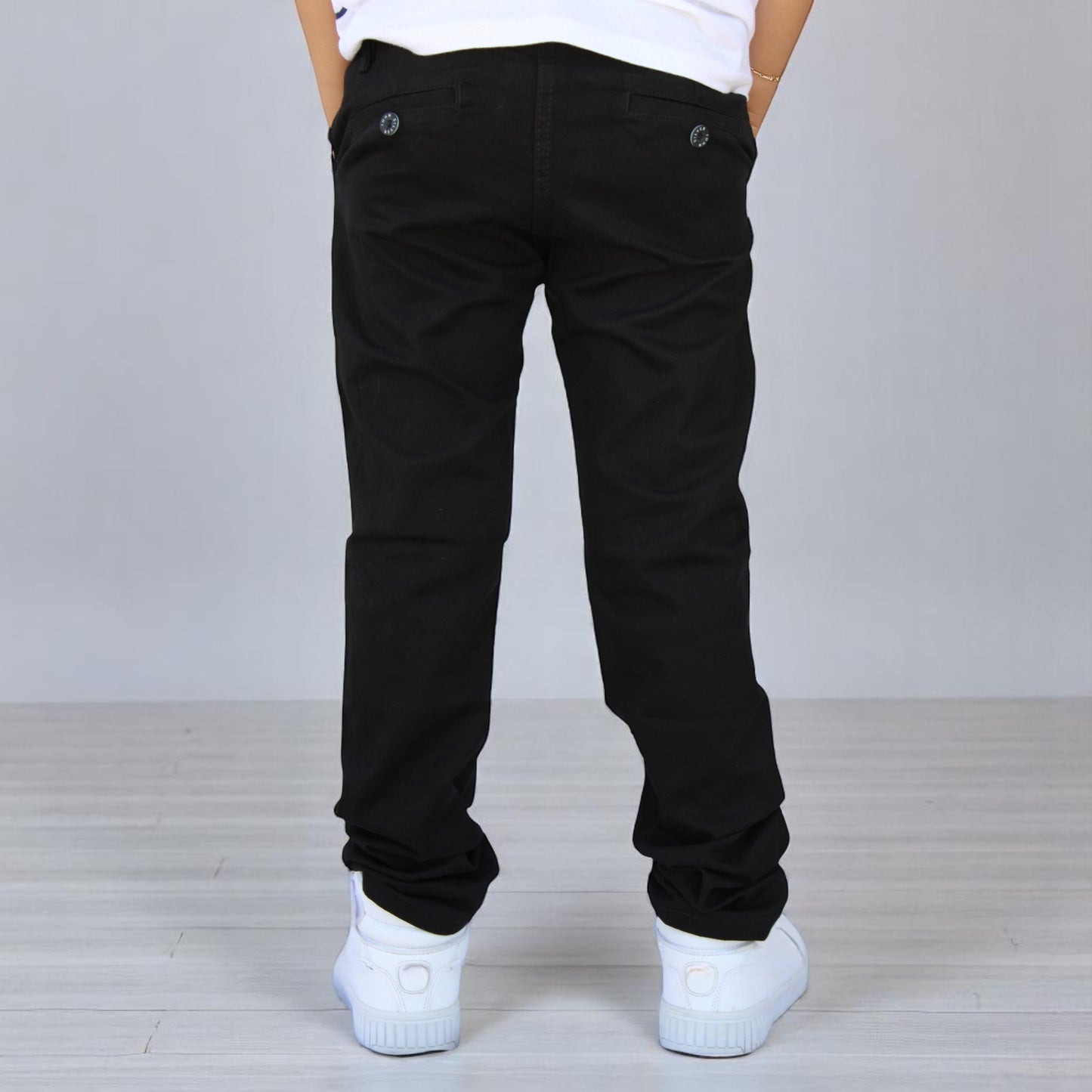 Pantalón Semiskinny de Gabardina Stretch Para Niño John Silver