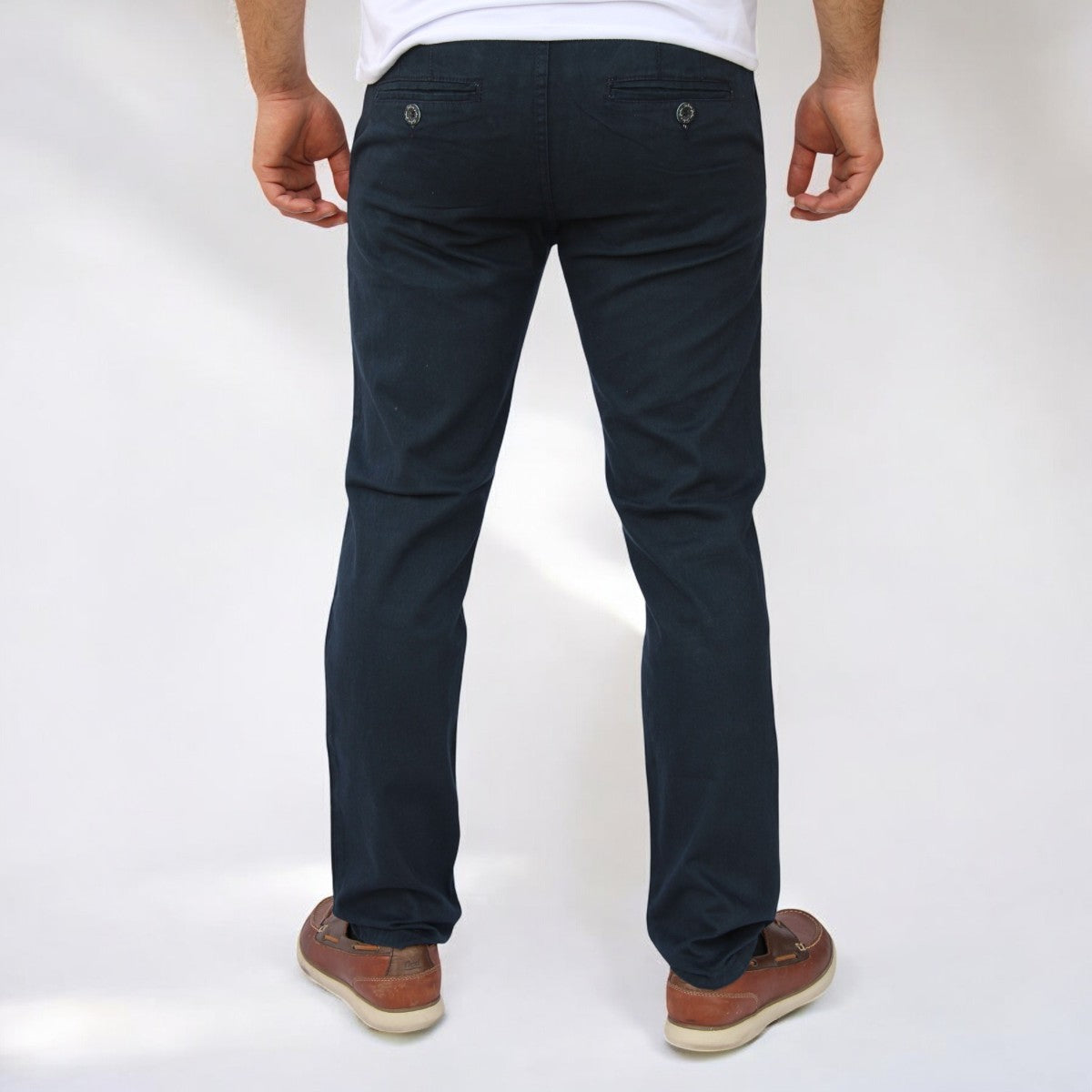 Pantalón Slim Fit de Gabardina Stretch John Silver