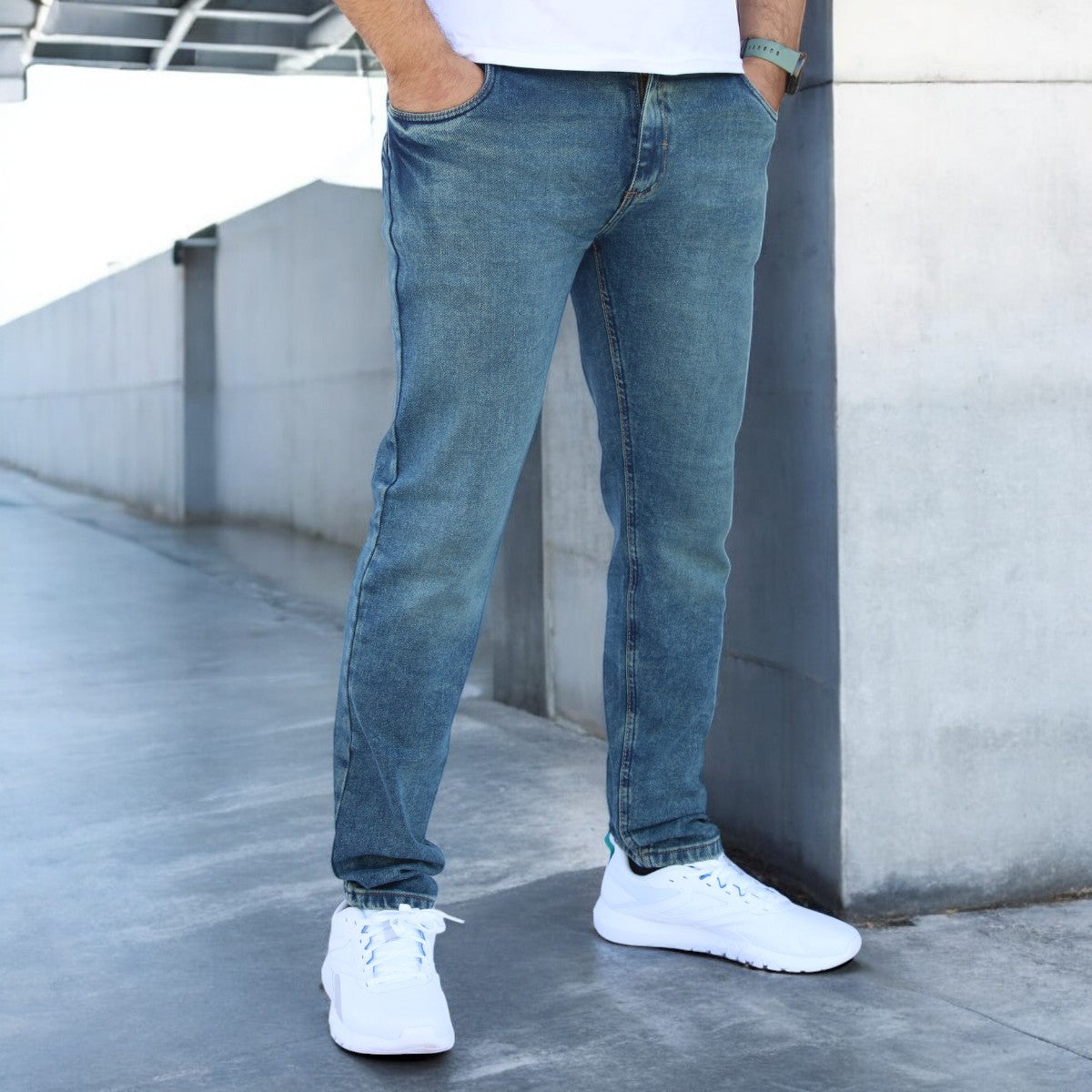 Pantalón Slim Fit de Mezclilla Stretch John Silver