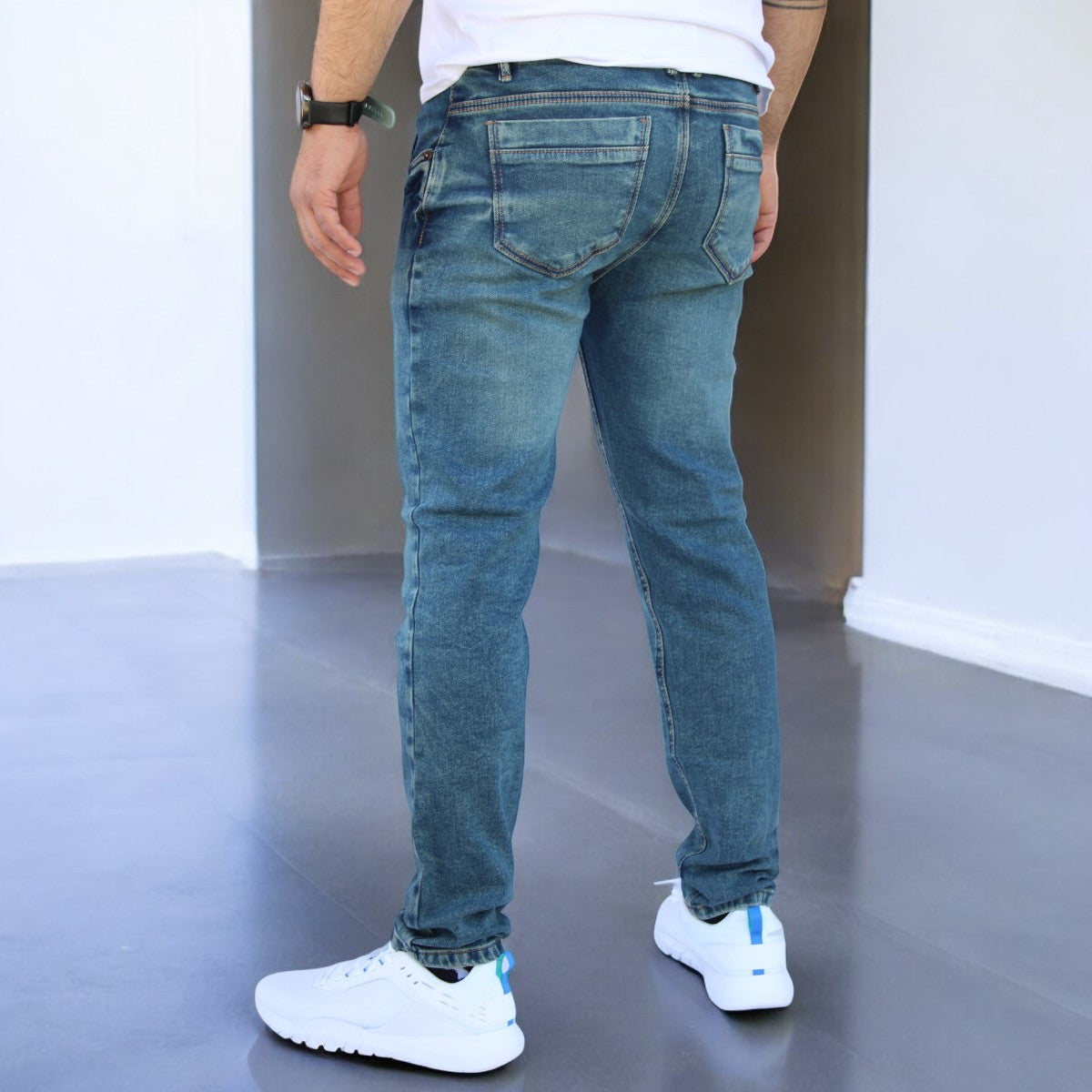 Pantalón Slim Fit de Mezclilla Stretch John Silver