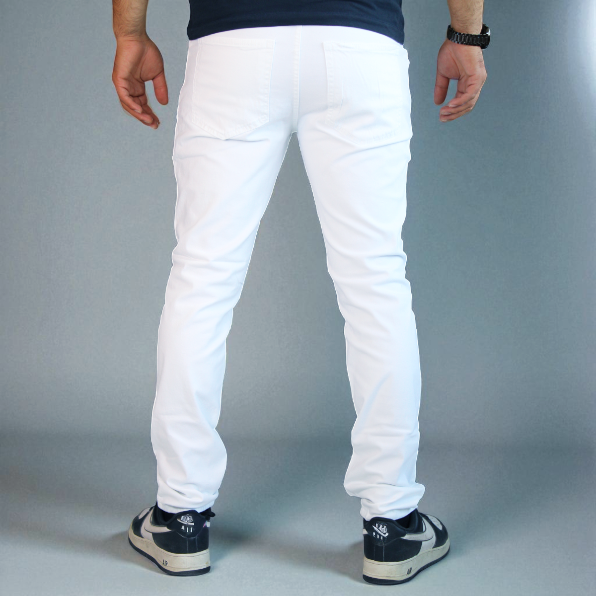 Pantalón Semiskinny de Gabardina Stretch John Silver