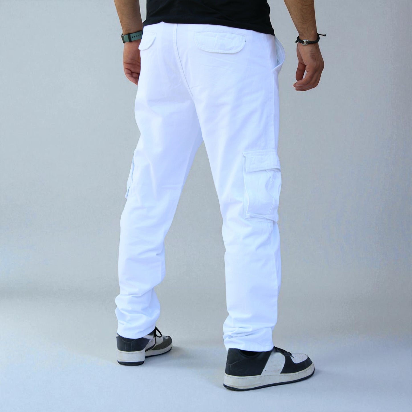 Pantalón Cargo Recto De Gabardina Para Hombre John Silver