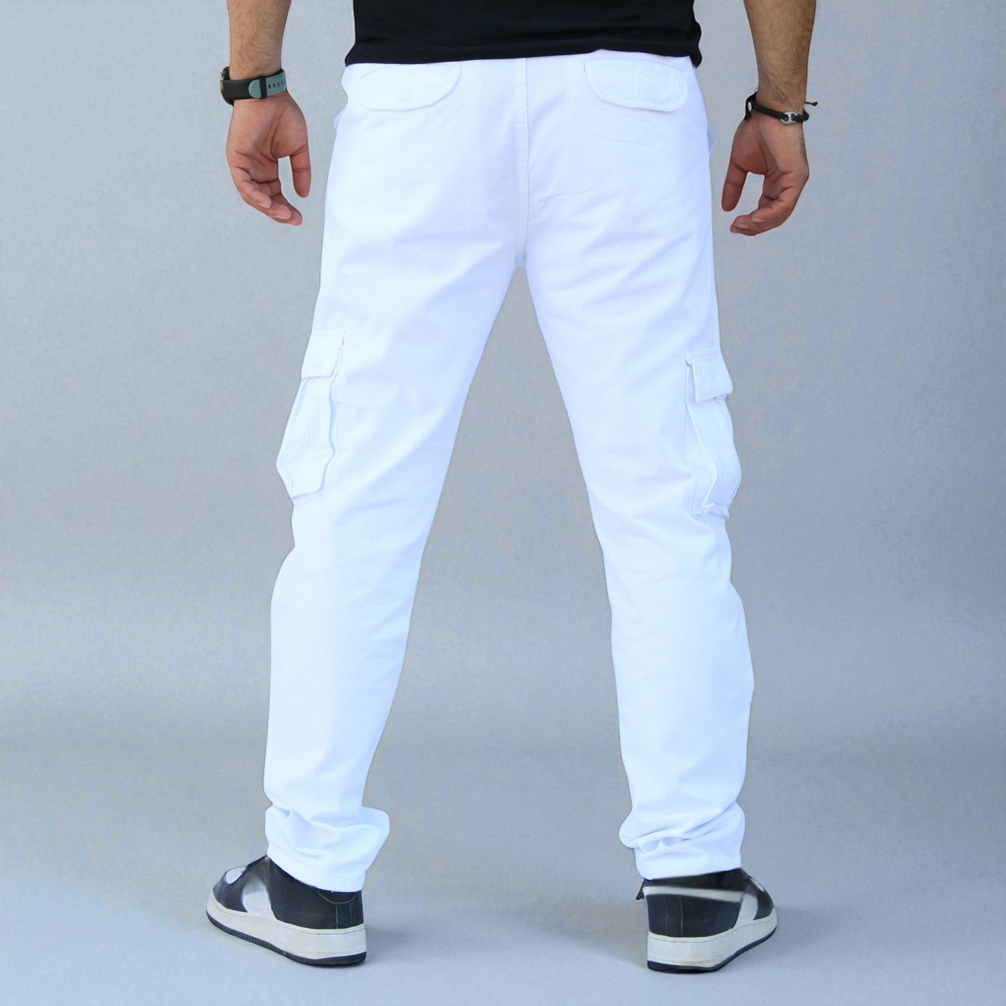 Pantalón Cargo Recto De Gabardina Para Hombre John Silver