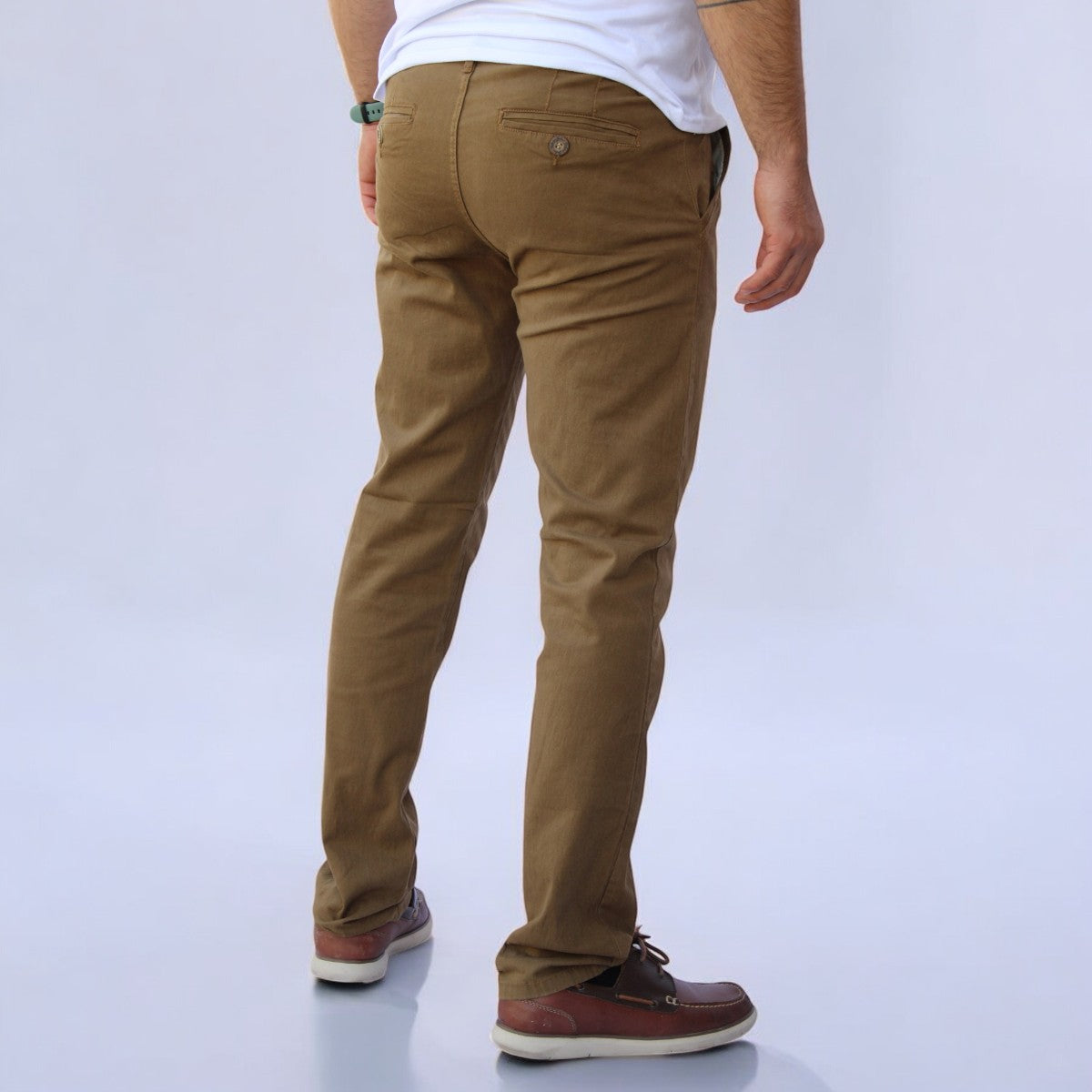 Pantalón Slim Fit de Gabardina Stretch John Silver
