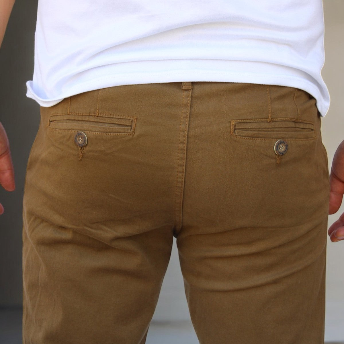 Pantalón Slim Fit de Gabardina Stretch John Silver