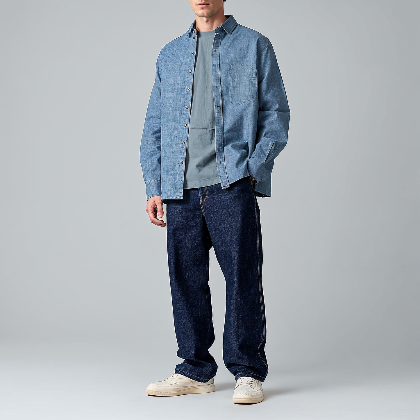 Pantalón De Mezclilla Semibaggy John Silver