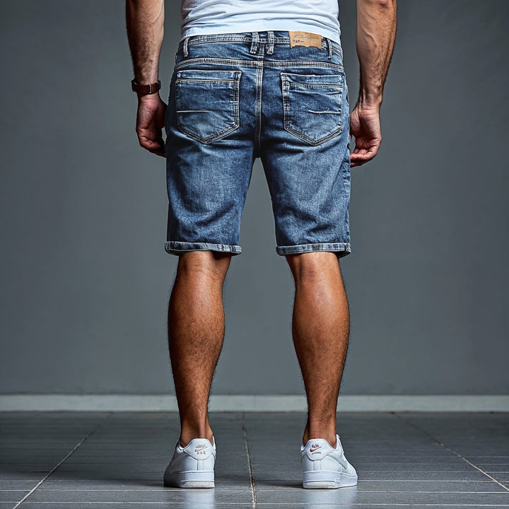 Bermuda Short De Mezclilla Stretch John Silver