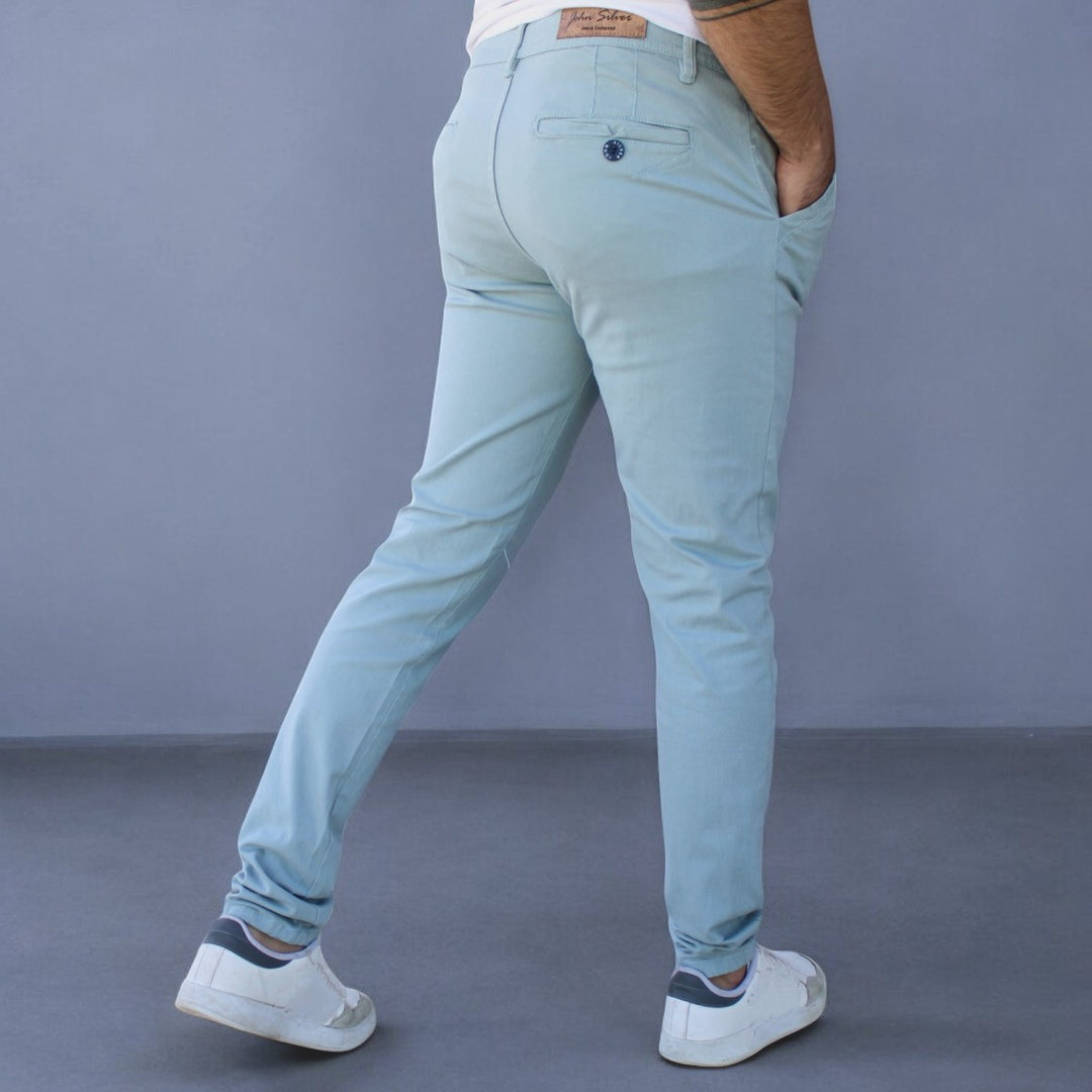 Pantalón Skinny de Gabardina stretch Para Hombre John Silver