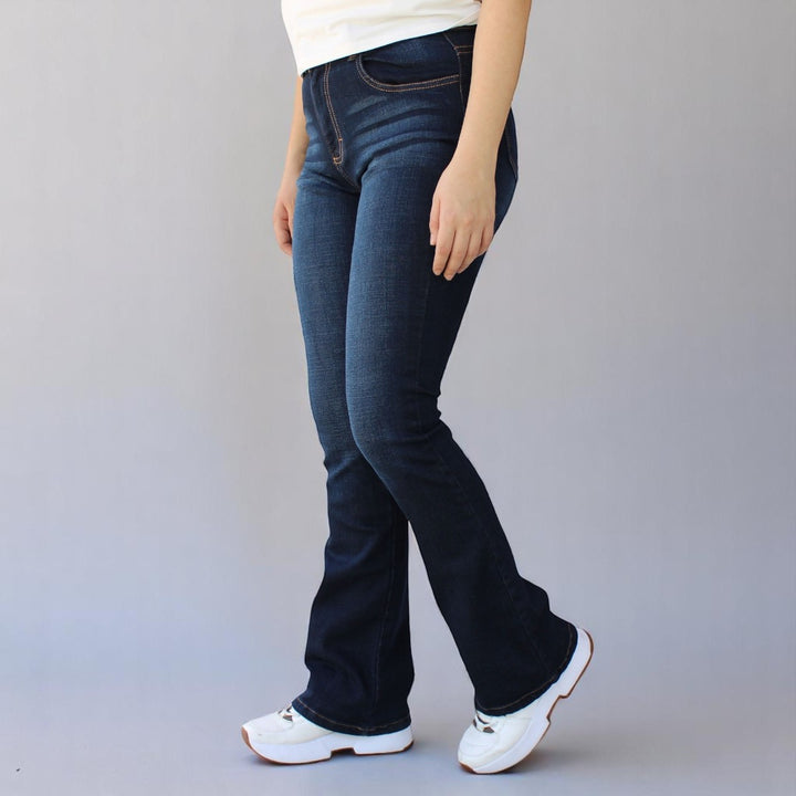 Pantalón Semi Acampanado Mezclilla Stretch Dama John Silver