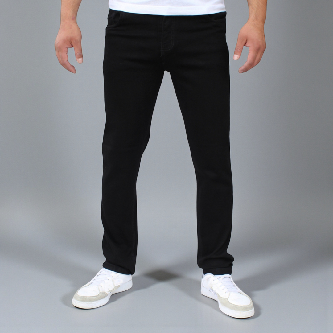 Pantalón Recto de Mezclilla Stretch John Silver