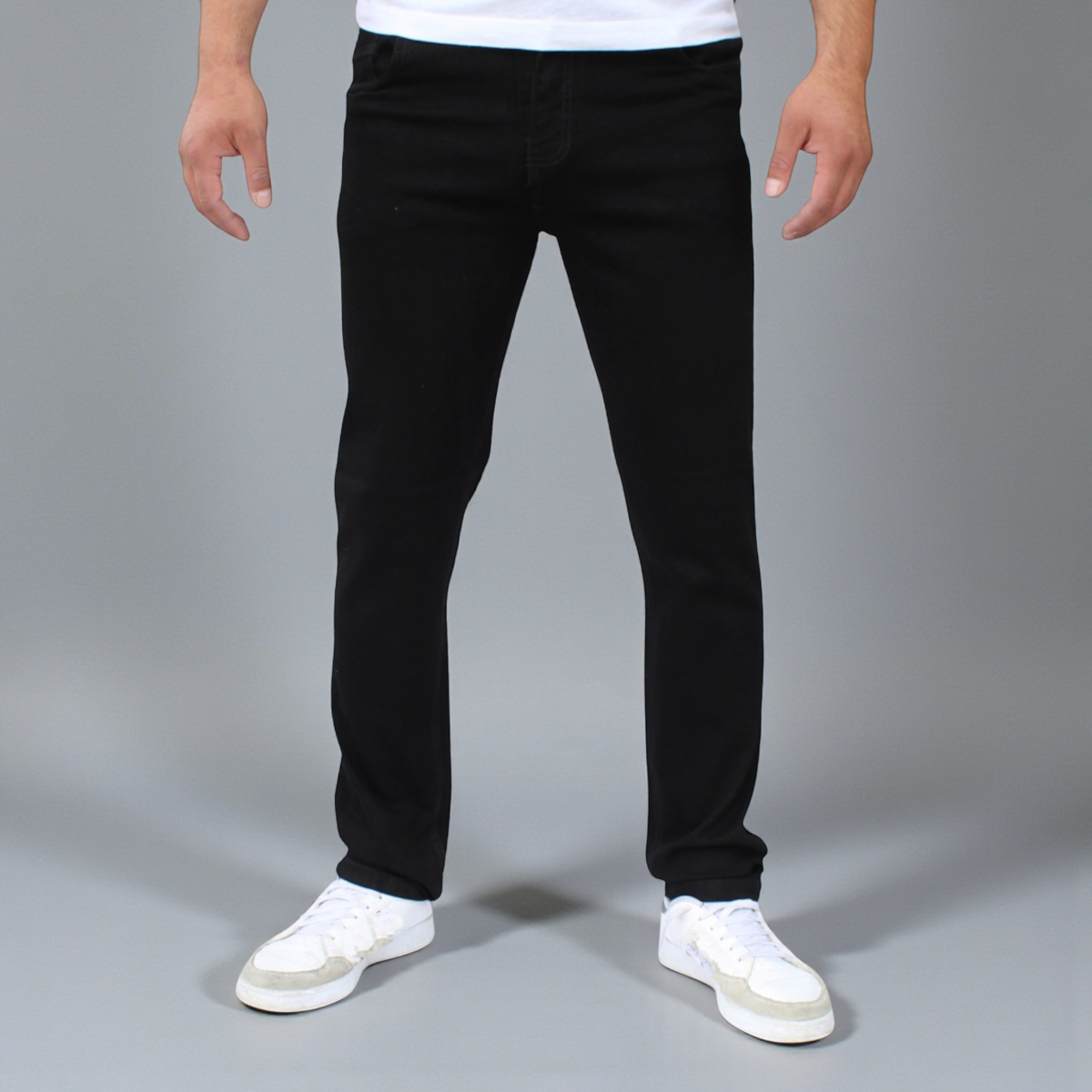 Pantalón Recto de Mezclilla Stretch John Silver