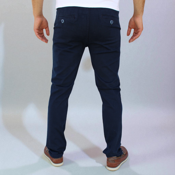 Pantalón Recto de Gabardina Stretch John Silver