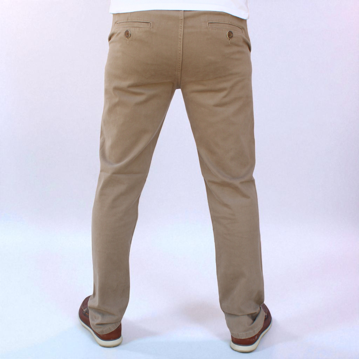 Pantalón Recto de Gabardina Stretch John Silver
