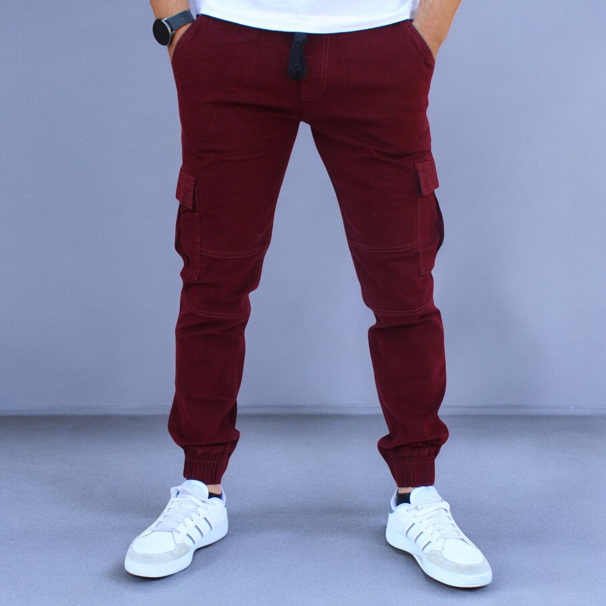 Pantalón Jogger Cargo de Gabardina Stretch John Silver