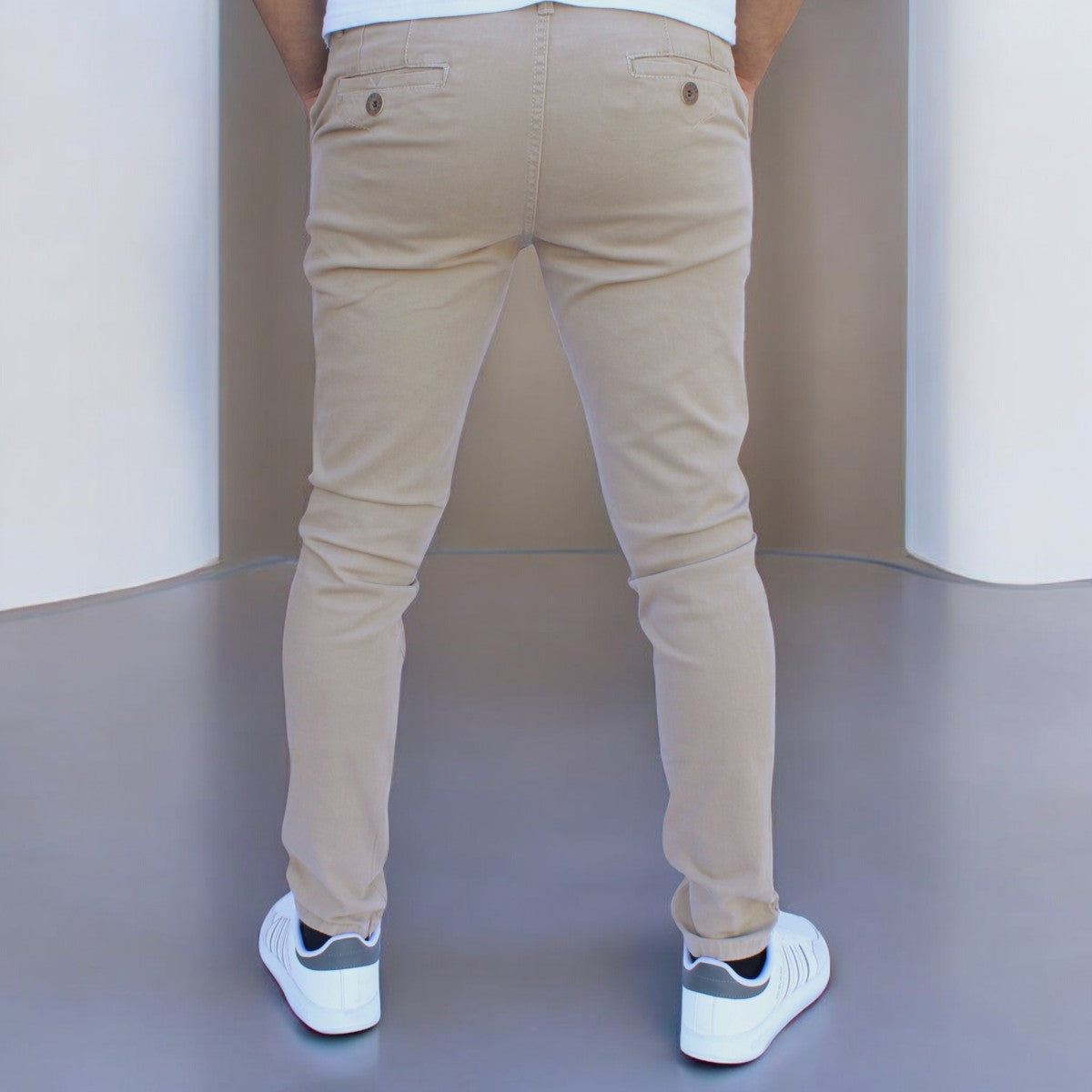 Pantalón Skinny de Gabardina stretch Para Hombre John Silver