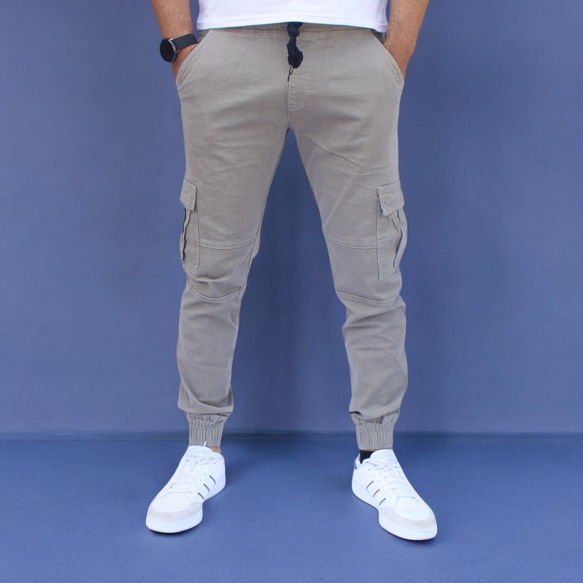 Pantalón Jogger Cargo de Gabardina Stretch John Silver