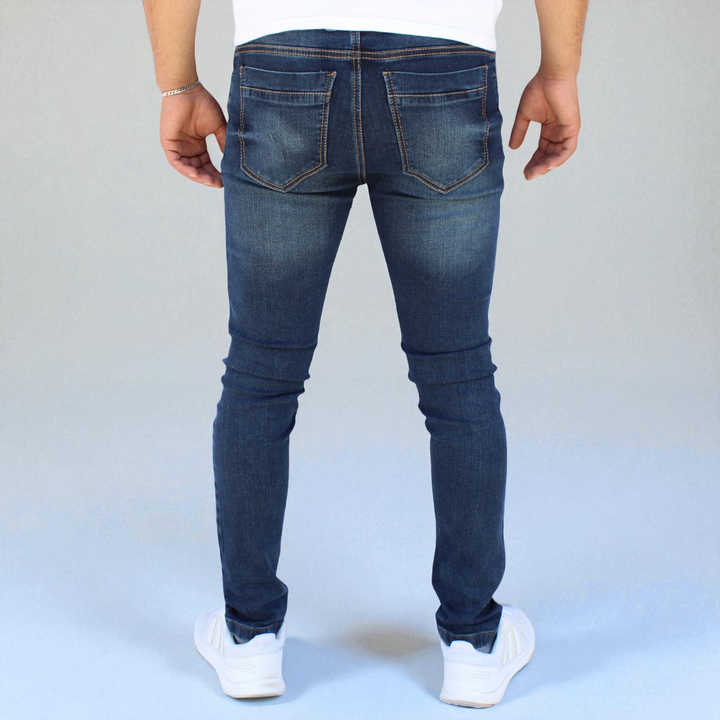 Pantalón Skinny de Mezclilla Stretch Para Hombre John Silver