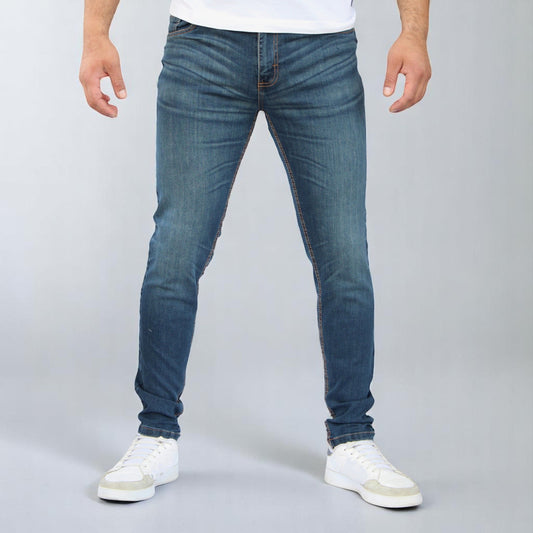Pantalon Skinny De Mezclilla Stretch John Silver Para Hombre