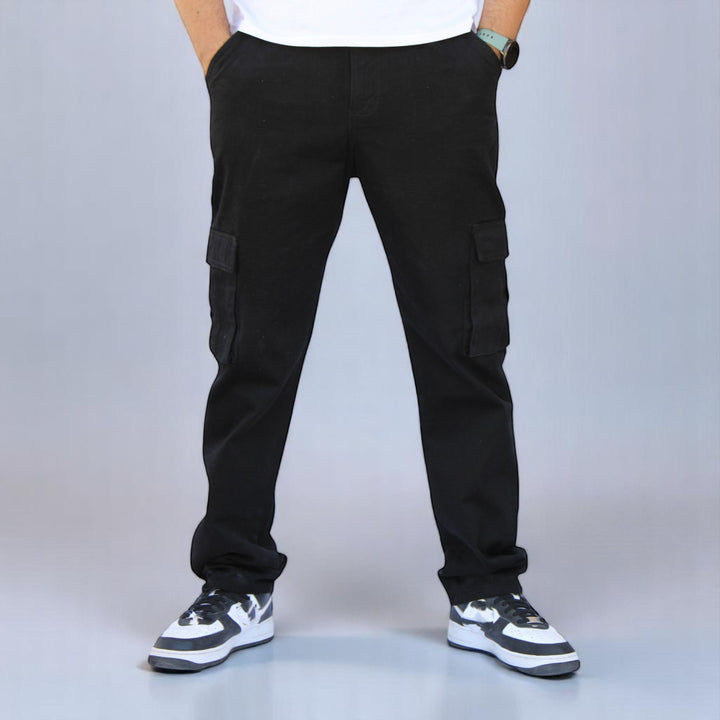 Pantalón Cargo Recto De Gabardina Para Hombre John Silver