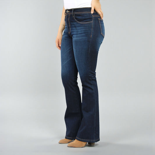 Pantalón Acampanado Mezclilla Stretch Dama John Silver