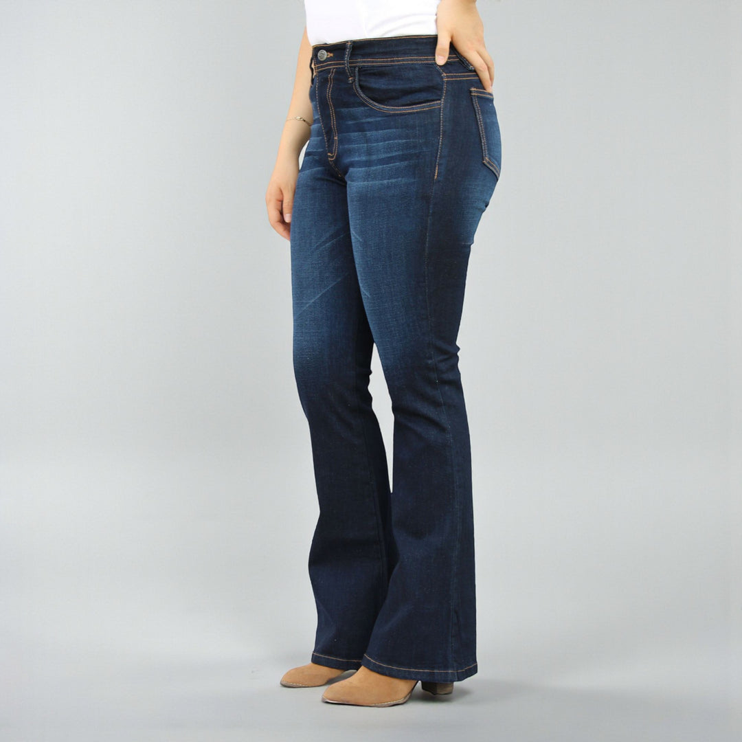 Pantalón Acampanado Mezclilla Stretch Dama John Silver