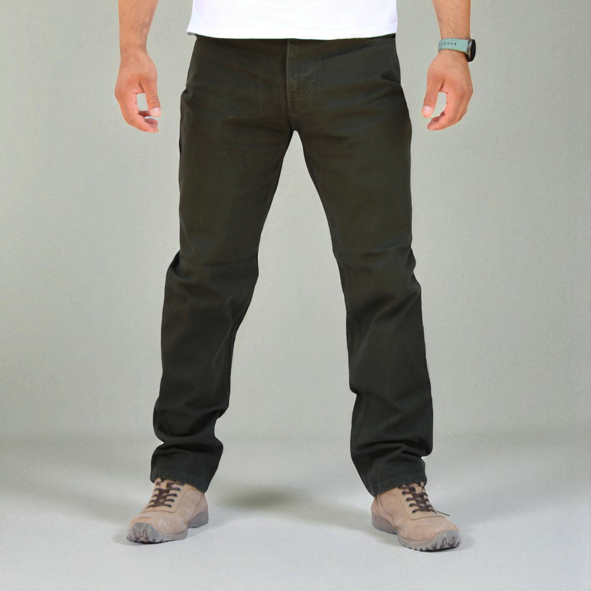 Pantalón Vaquero de Mezclilla Rígida Para Hombre John Silver