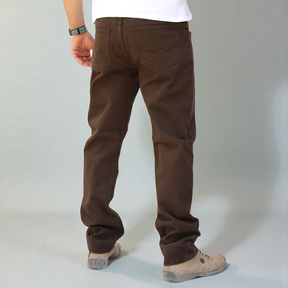Pantalón Vaquero de Mezclilla Rígida Para Hombre John Silver