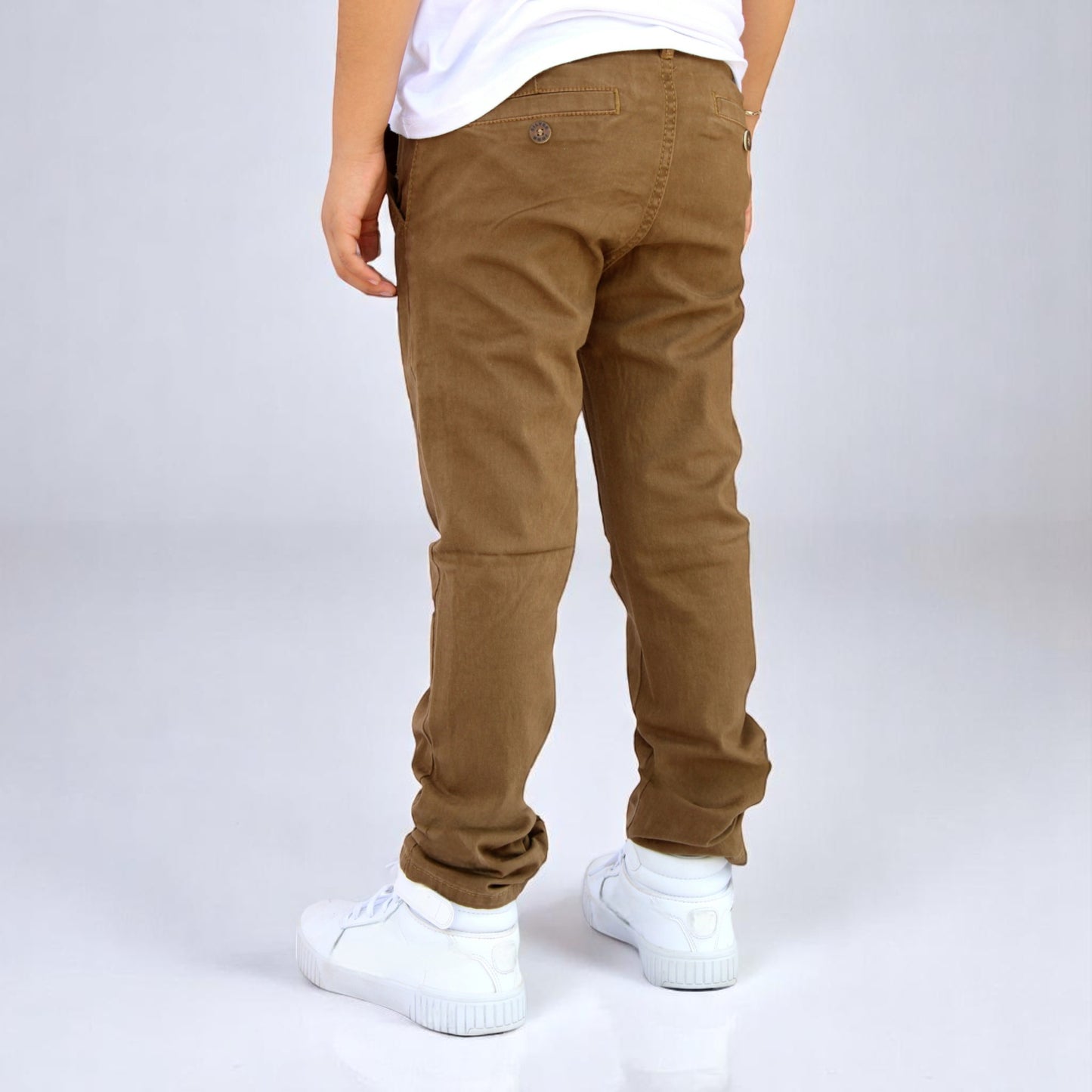 Pantalón Semiskinny de Gabardina Stretch Para Niño John Silver