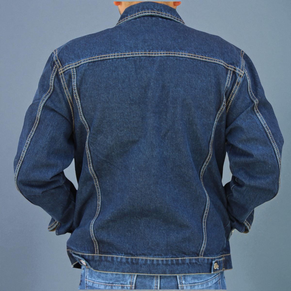 Chamarra de Mezclilla Rígida para Hombre John SIlver