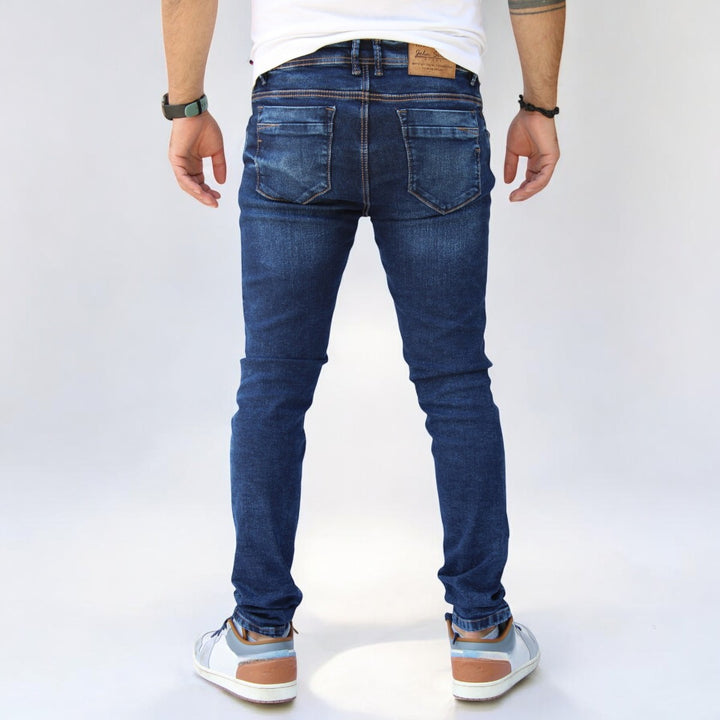 Pantalón Skinny de Mezclilla Stretch Para Hombre John Silver
