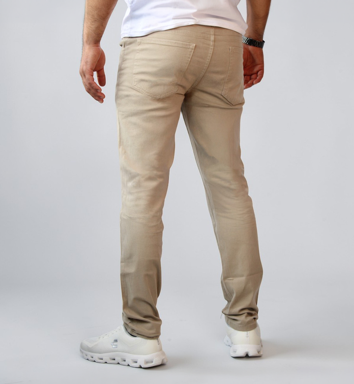 Pantalón Semiskinny de Gabardina Stretch John Silver