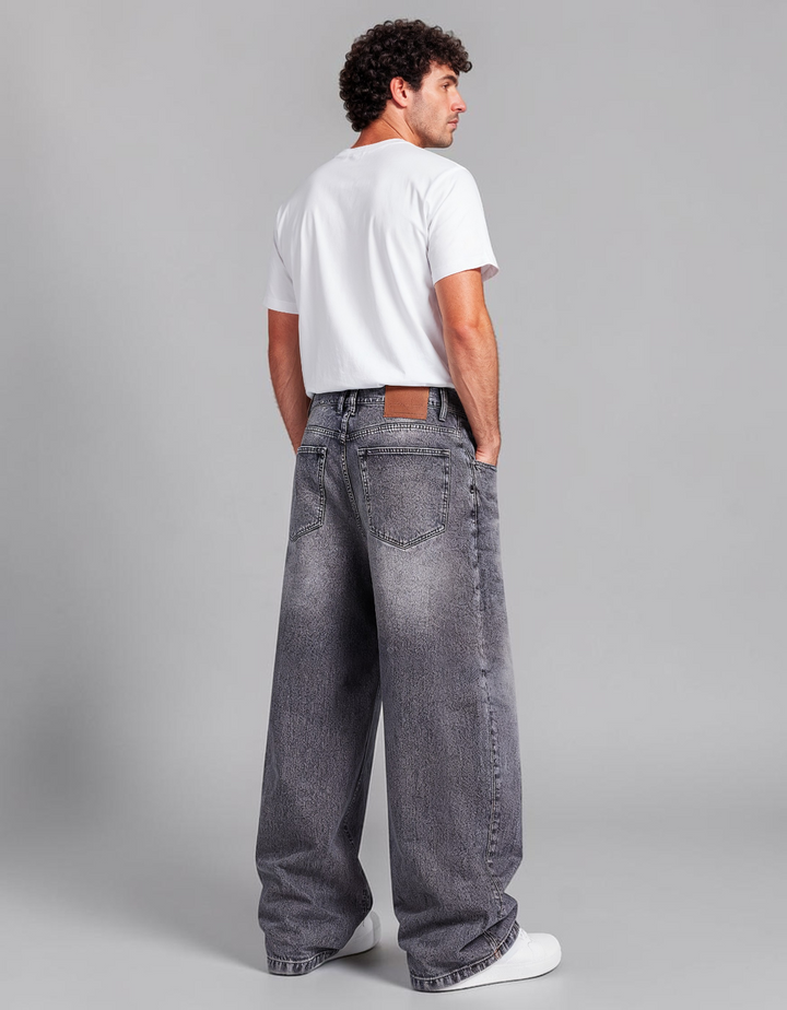 Pantalón Baggy de Mezclilla Rígida John Silver