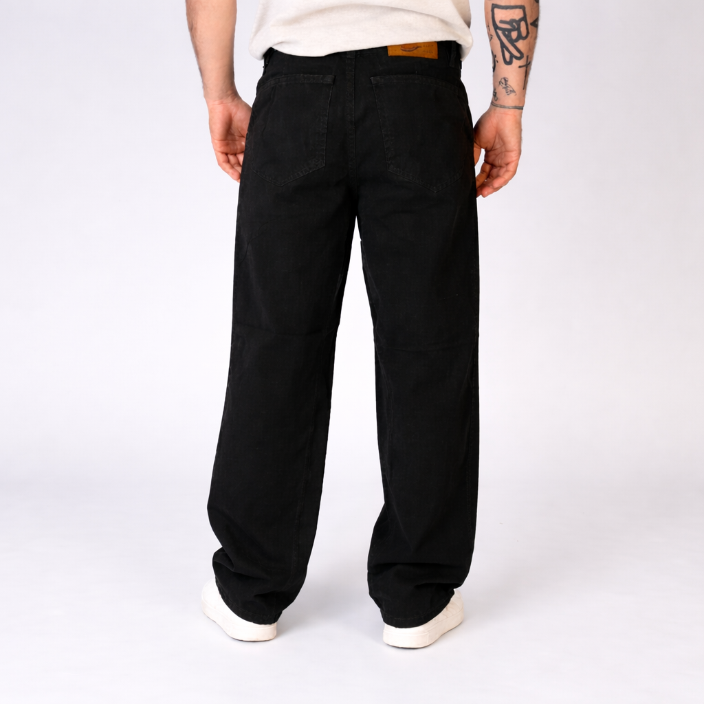 Pantalón Semibaggy De Gabardina Rígida John Silver