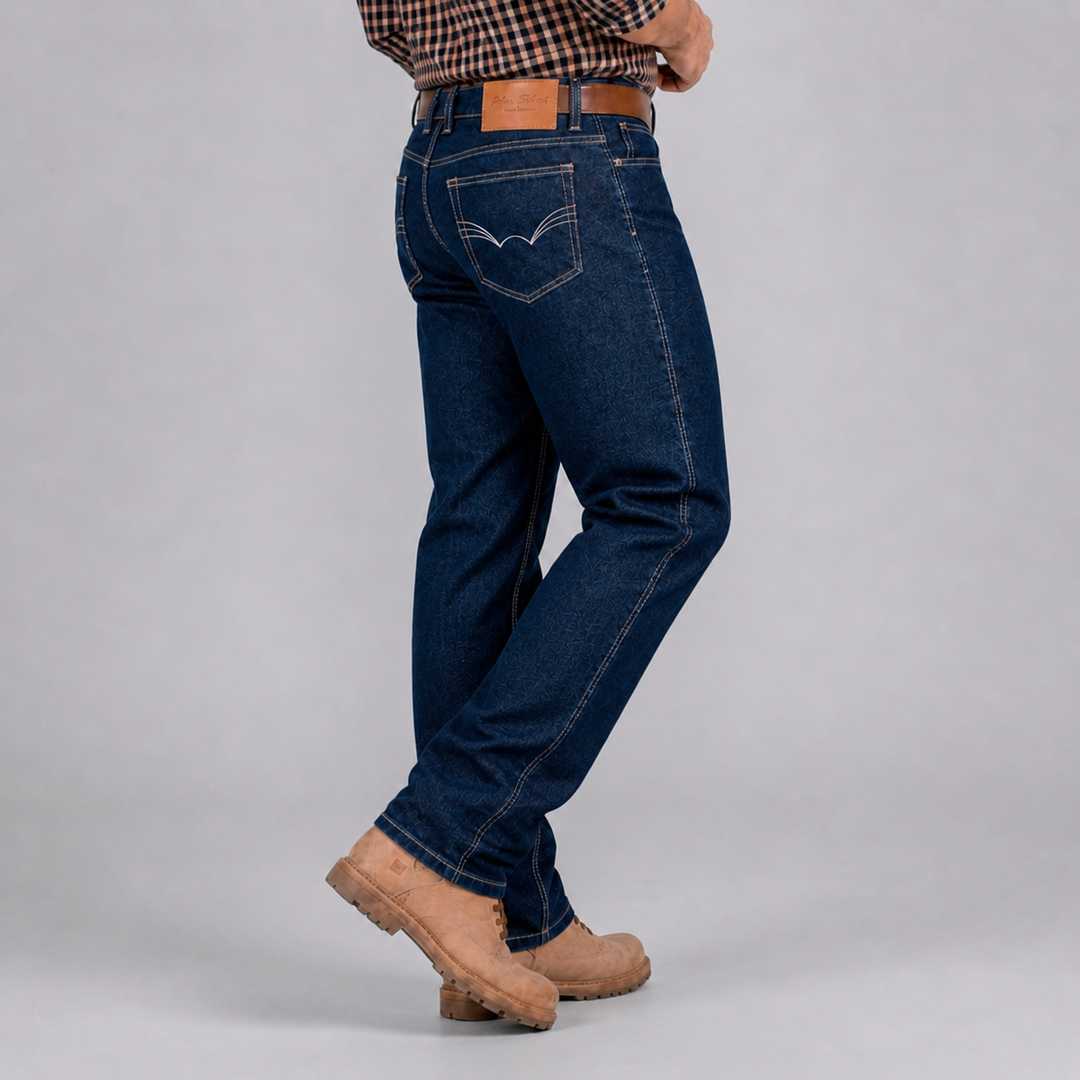 Pantalón Vaquero de Mezclilla Rígida Para Hombre John Silver