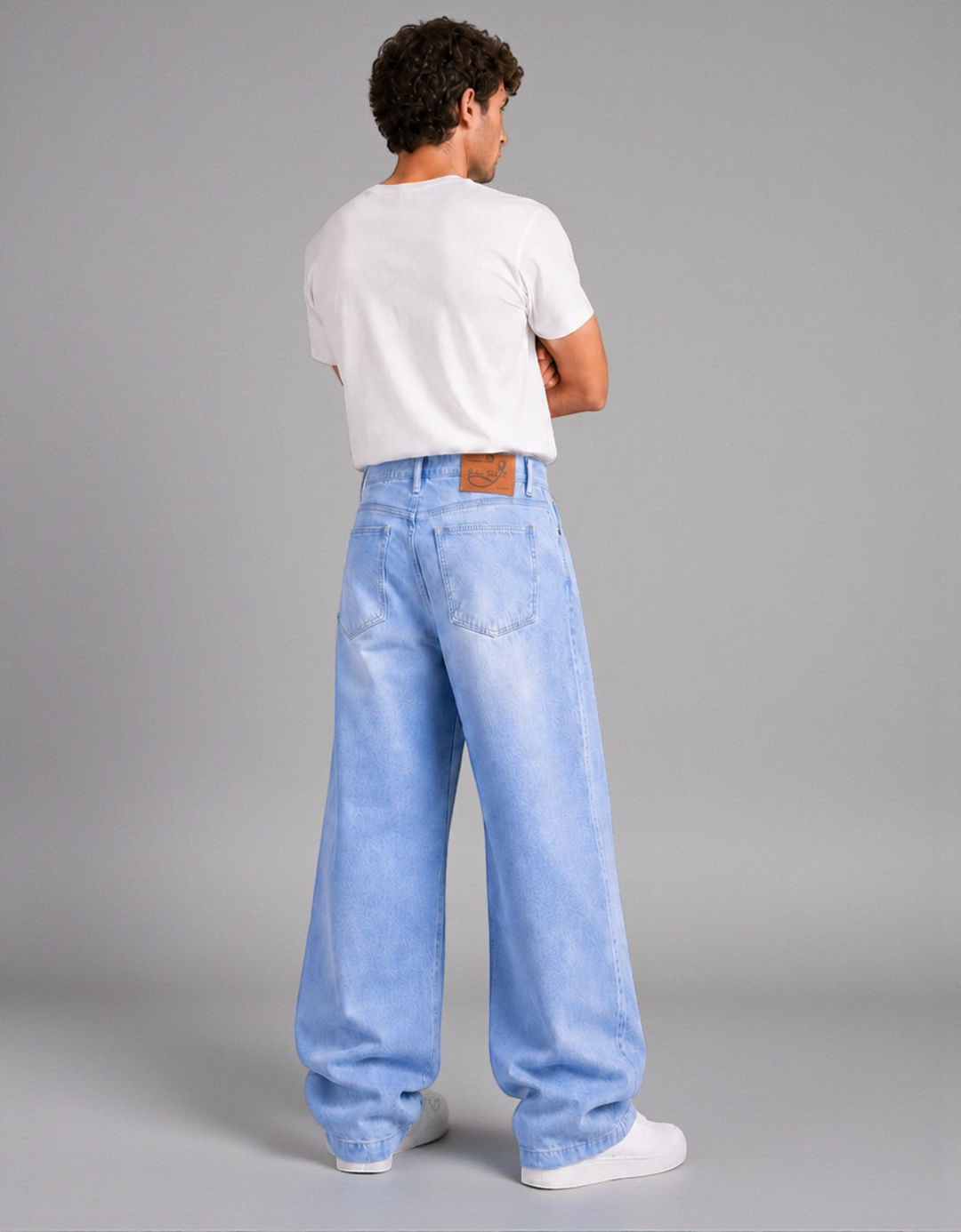 Pantalón Baggy de Mezclilla Rígida John Silver