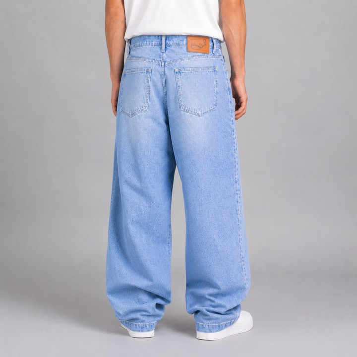 Pantalón Baggy de Mezclilla Rígida John Silver