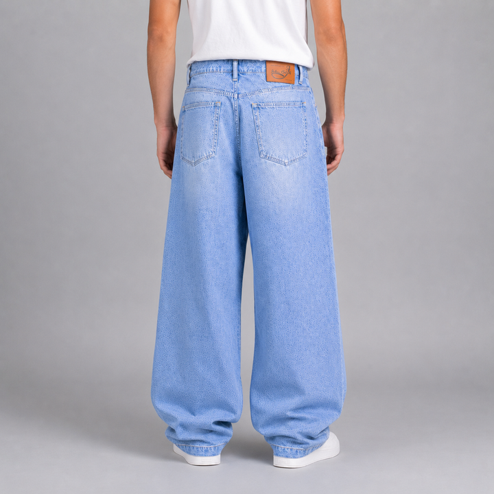 Pantalón Baggy de Mezclilla Rígida John Silver