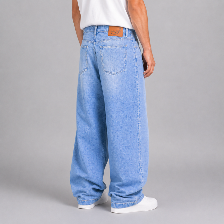 Pantalón Baggy de Mezclilla Rígida John Silver