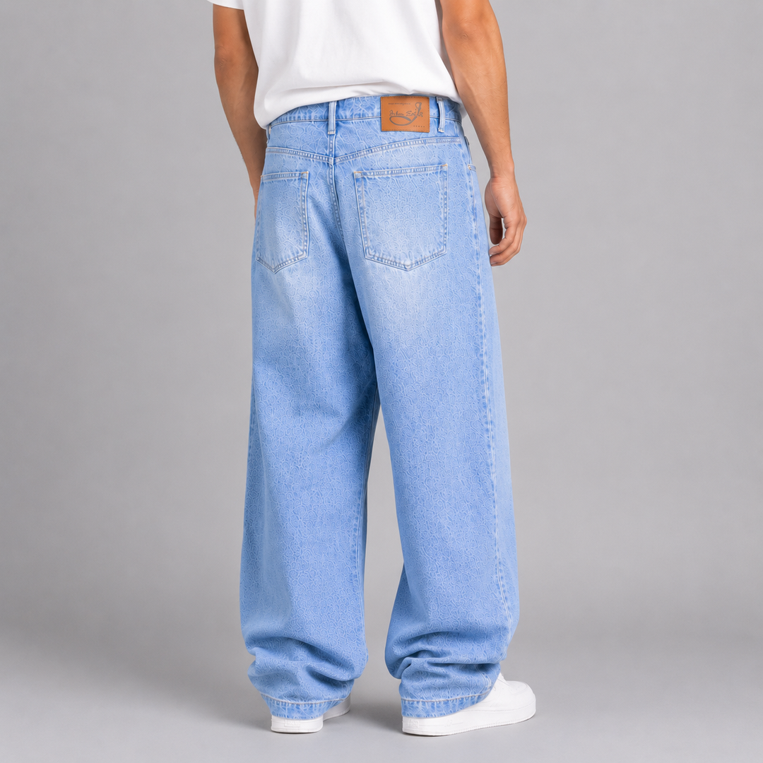 Pantalón Baggy de Mezclilla Rígida John Silver