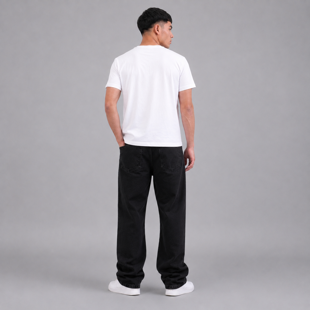 Pantalón Semibaggy de Mezclilla Rígida John Silver