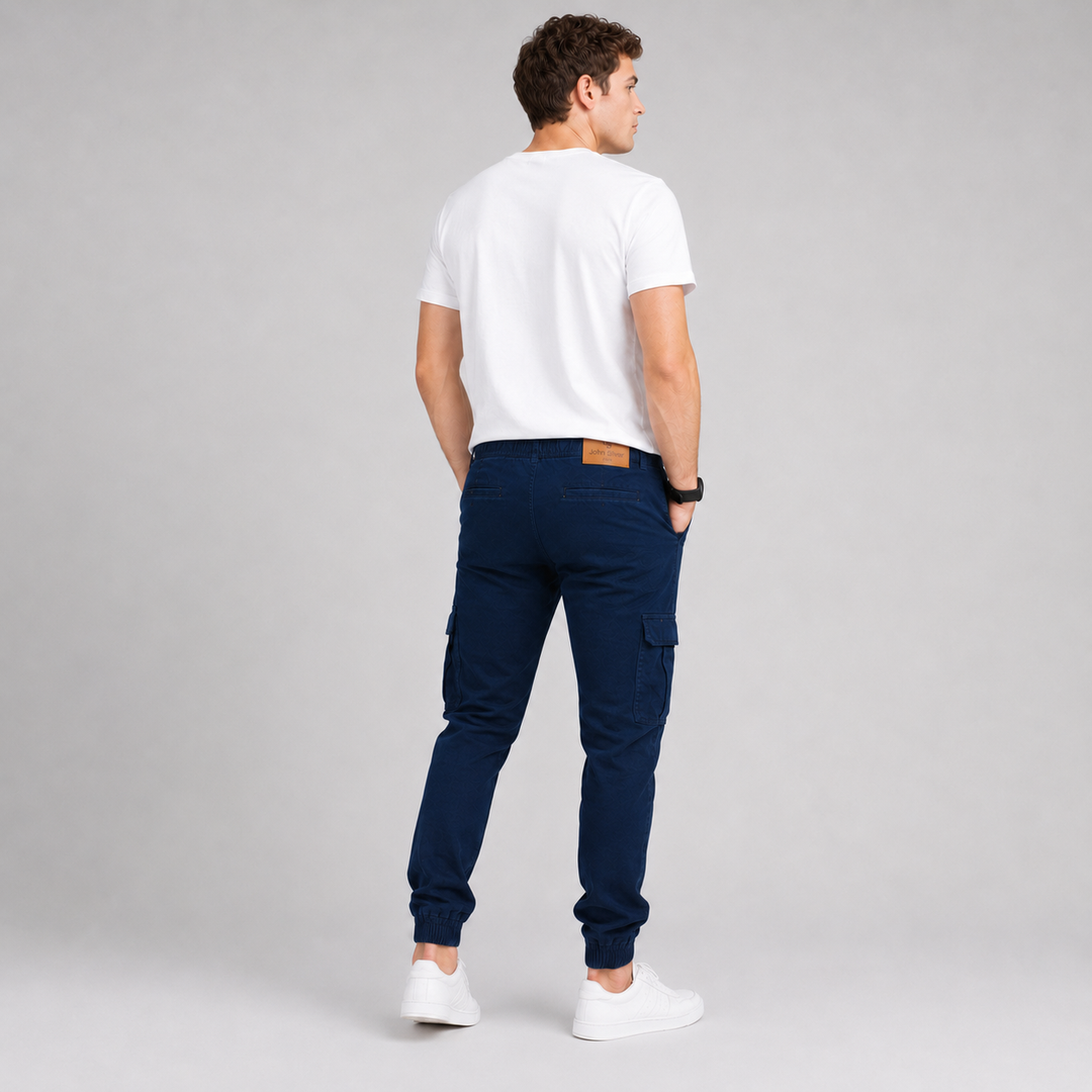 Pantalón Jogger Cargo de Gabardina Stretch John Silver