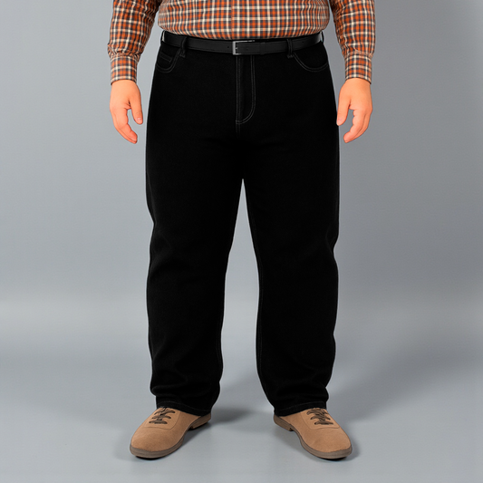 Pantalón Vaquero de Mezclilla Rígida tallas extra Para Hombre John Silver