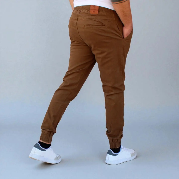 Pantalón Jogger de Gabardina Stretch John Silver