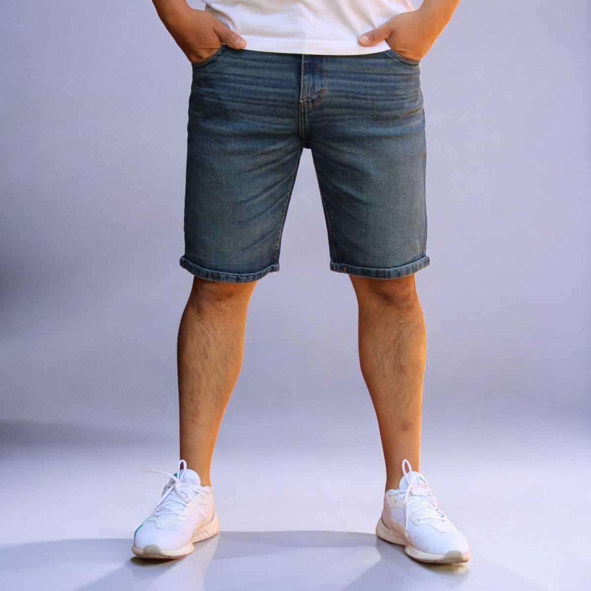 Bermuda Short De Mezclilla Stretch John Silver