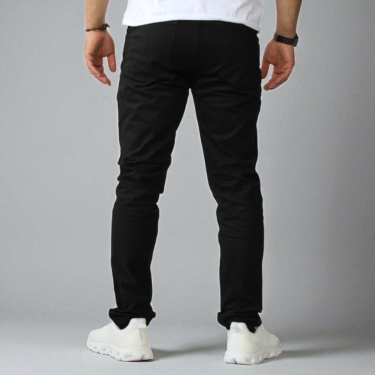 Pantalón Semiskinny de Gabardina Stretch John Silver