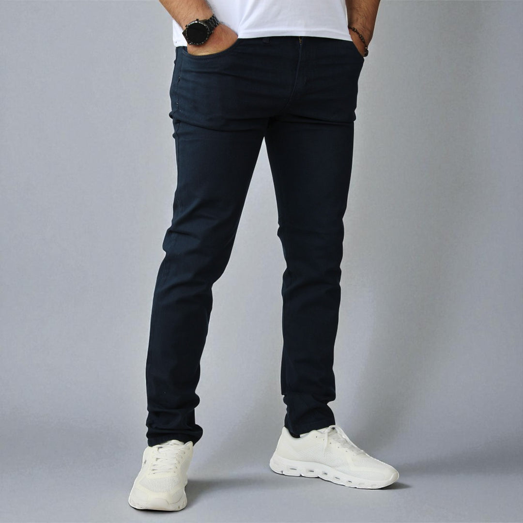Pantalón Semiskinny de Gabardina Stretch John Silver