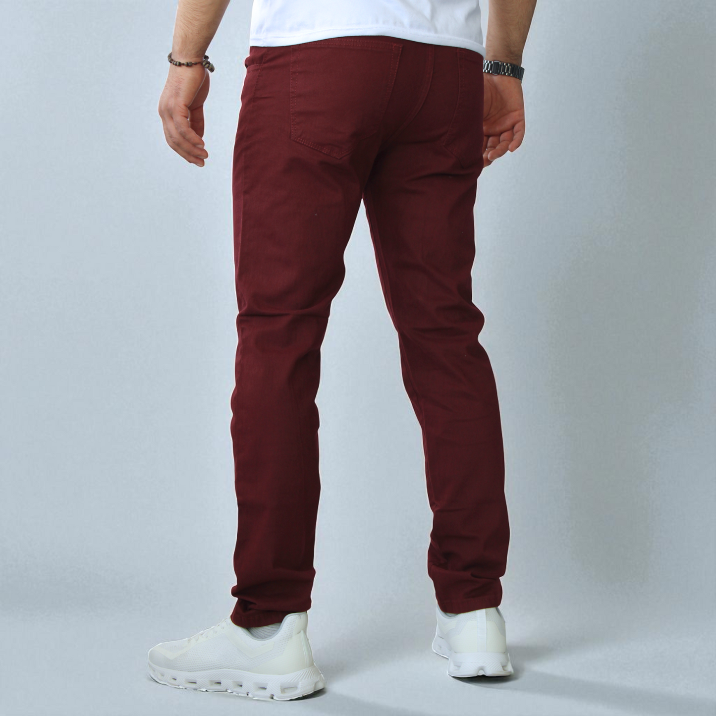 Pantalón Semiskinny de Gabardina Stretch John Silver
